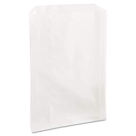 Bagcraft Grease-Resistant Single-Serve Bags, 6.5" x 8", White, PK2000 300422
